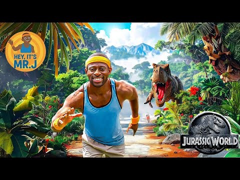 Dino Brain Break for Kids | Jurassic World Adventure Movement Game (Ages 2-8)