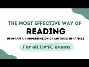 The Art of Reading Newspaper Effectively | UPSC CDS, NDA, AFCAT, CAPF |
