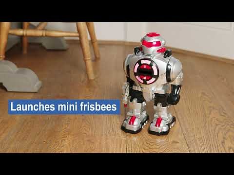 RoboShooter - Remote Control Robot - Fires Discs, Dances, Talks - RC Robot (with Voice Recording)