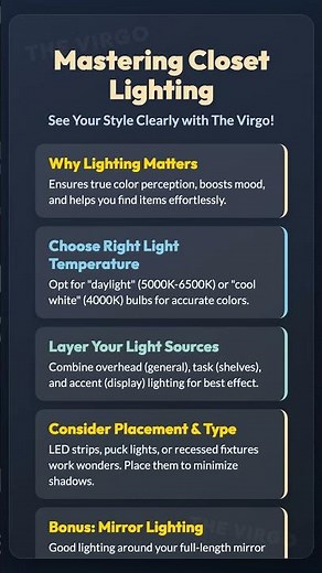 Mastering Closet Lighting: See Your Style Clearly!\n\nTransform your war...