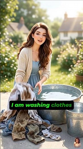 Washing Clothes English Lesson 👕 | Real-Life Household English Vocabulary #laundry #learnenglish