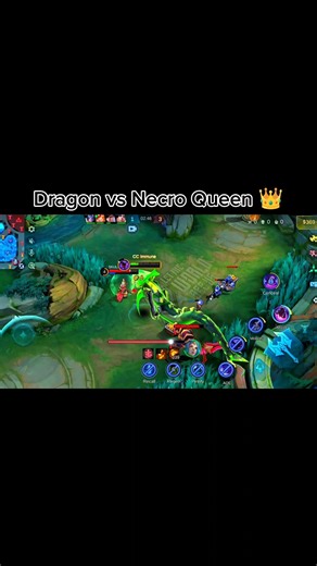 Dragon 🐉vs Necro Queen 👑#mlbb #shortsfeed #shorts #mobilelegends #mlbbcreatorcamp