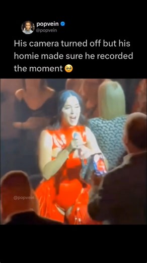 His camera turned off but his homie made sure he recorded the moment 🥹