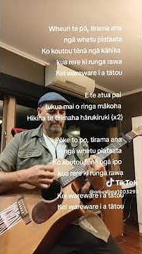 wheuri te po karaoke by the kuru marutea