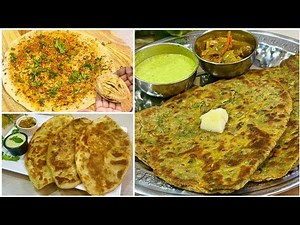 Different Types Of Paratha Recipes | Easy Paratha Recipes For Dinner | Paratha Recipes