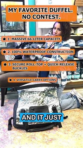 Waterproof Duffle Bag | Huge Capacity for Outdoor Trips #outdoors #fishing