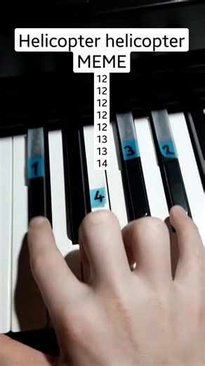 Play helicopter helicopter meme on piano with easy and fun tutorial