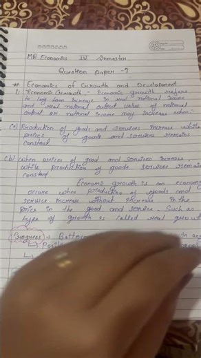 MA Economic 4 sem paper 1 notes