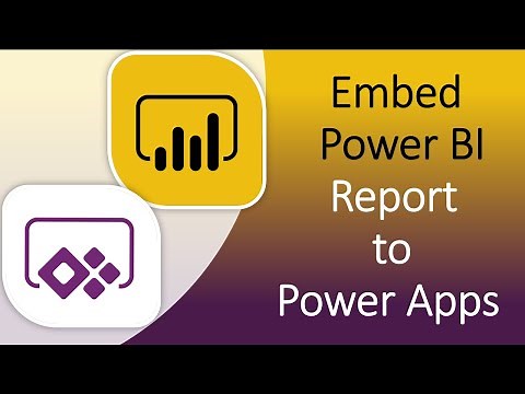 Embed Power BI Report to Power Apps Canvas App | Power BI and Power Apps