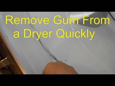 Remove Gum from a Dryer Quickly