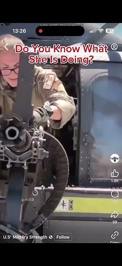 Do You What She Is Doing With This M2 .50 Cal