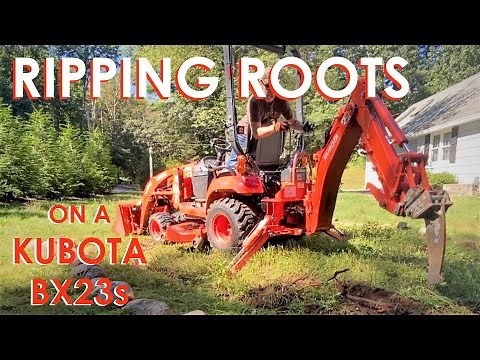 Ripping Up Roots with a BXpanded Ripper on a Kubota BX23s