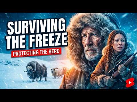 −77°C Blizzard | 93-Year-Old Couple & Granddaughter Hunt Musk Ox — Protecting Sheep from Predators