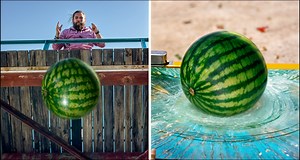 3.3M views · 50K reactions | Heaviest Bowling Ball Vs. Bulletproof Glass: Drop Testing From Insane Heights!  | ArchieHere | Facebook