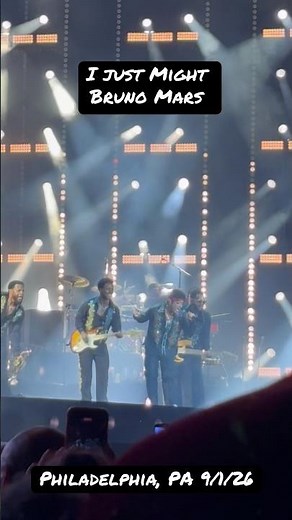 . @Bruno Mars performing 'I Just Might' live in Philly hit DIFFERENT 🔊🔥