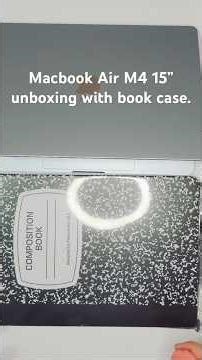 MacBook Air 15” M4 2025 Unboxing with Book case #Apple
