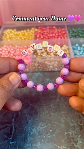@DEVANSHISharma-h1I #smallbusiness #beadedjewelry #beadedbracelet#bracelet#namebracelet #bracelet