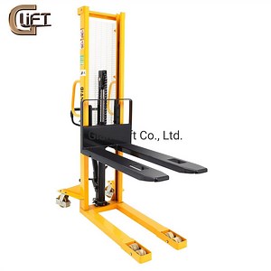 [Hot Item] 500kg 0.5ton 1m 1.6m Manual Stacker with Fixed Forks Manual Pallet Stacker (SDJ500)