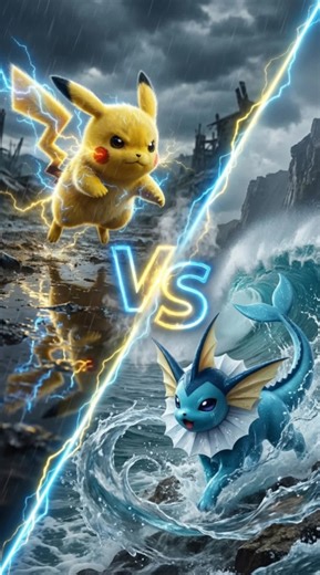 Pikachu vs Vaporeon: Who Wins? #Pokemon #Pikachu