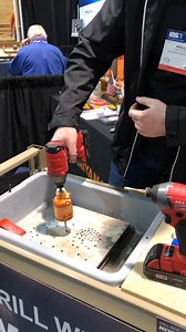 Best Tile Drill Bit Tool EVER! #tiletools #tilingtools #toolsofthetrade #tilingwork #tradeshow | byotools
