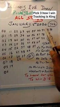 Pick 3 How I Win Tracking is King. strategy number 2 triangle 706 came in 🤑