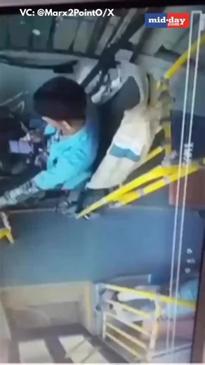 A disturbing case of road rage was reported on a Surat BRTS bus, where a woman passenger allegedly attacked the driver following an argument over an unscheduled halt. VC: @Marx2PointO/X | MiD DAY