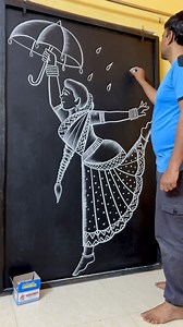 11M views · 340K reactions | Learn how to draw a girl dancing in the rain ☔️ #drawingtutorial #drawing #artist #facebookreelsviral | Sharad Dhurvey | Facebook