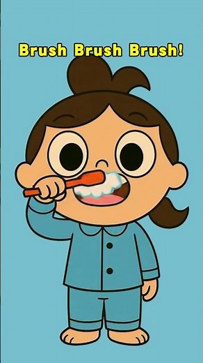 【刷牙歌】早上起床刷刷牙｜兒童牙齒清潔兒歌｜可愛動畫學刷牙【Tooth Brushing Song】Brush Brush Brush!｜Kids Morning Routine Song