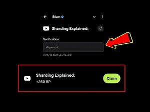 Sharding Explained: Blum Code | Blum New Code Today Sharding Explained: blum Verification Video Code