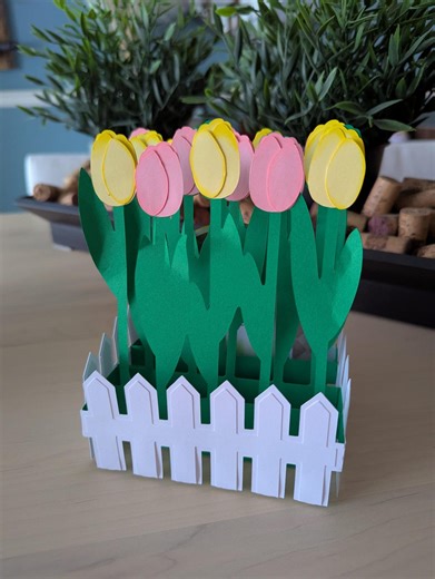 The Blooming Tulip Box 3D Handmade Card. - Etsy