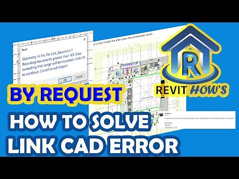 REVIT HOW'S: HOW TO SOLVE LINK CAD ERROR