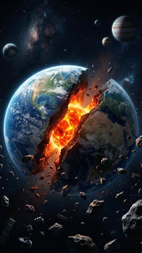 What Really Happens If a Needle Hits Earth at Light Speed? #Physics #Space #Earth#shorts#Astrophys