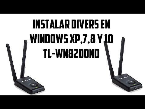Instalar driver antena TL-WN8200ND Windows xp,7,8 y 10