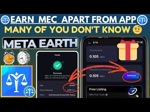 New ME PASS Wallet Update | Hidden Way to Earn MEC Tokens & Withdrawal (Meta Earth Earning Trick)