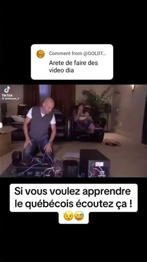 Parfait pour apprendre le Québecois...👌😂 #francaisquebecois #faché #drole_videos #humour #memesqc
