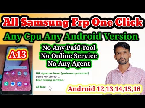 All Samsung Mobile Frp unlock One Click || Samsung Android 14,15 frp Remove isp method 101% Working
