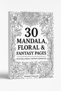 Beautiful Mandala Coloring Pages, Printable Coloring Pages, Adult Coloring Pages, Mandalas, Printable Coloring Sheets, Stress Relieve - Etsy