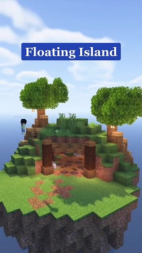 Enchanting Floating Island Build in Minecraft