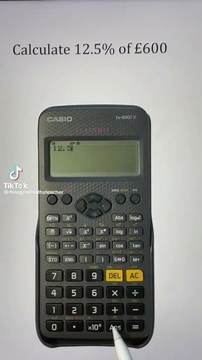 Finding Percentage on a calculator