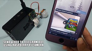 Send a Video to Telegram Bot Using Raspberry Pi. Do you want to send a video to the telegram bot using a raspberry pi? In this tutorial, we record a video using a Raspberry Pi camera and send the video to the Telegram bot. FYI, the default video file recorded by Raspberry Pi by default is an H264 file. Telegram cannot play this type of video file. So, we need to convert the video to an mp4 file before we send it to the Telegram bot. Watch this tutorial video on how to send a video to the telegra