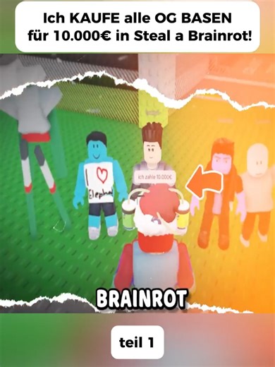 Ich kaufe alle OG Basen für 10.000€ in Steal a Brainrot!
