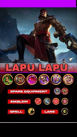 Lapu-Lapu Best Build Guide 2025 ⚔️ | Full Build, Items, Emblem & Spell for Lapu-Lapu | Mobile Legend