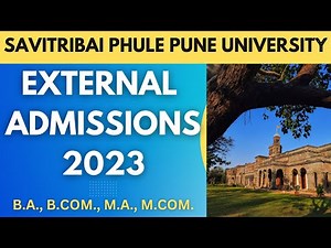 EXTERNAL ADMISSIONS - 2023 | SAVITRIBAI PHULE PUNE UNIVERSITY #sppu #distancelearning #education