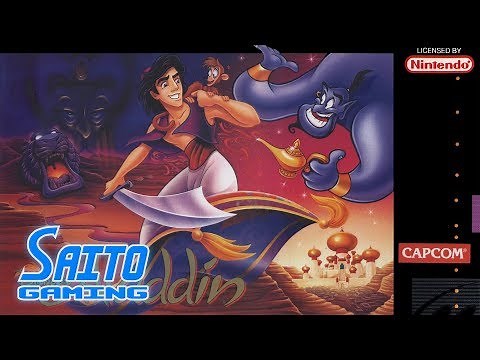 Disney's Aladdin (SNES) Complete Playthrough (All Red Gems) + Ending