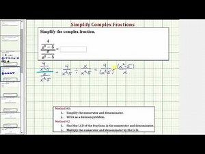 Ex 2: Simplify a Complex Fraction with Variables (Basic)