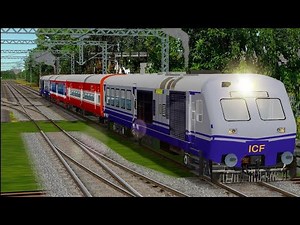 Demu train suddenly brake fail in msts open rails indian railways