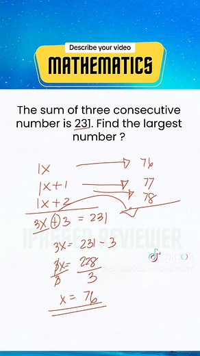 Solving CSE Math Questions: The Sum of Three Consecutive Numbers