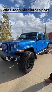 10K views · 41 reactions | 2021 Jeep Gladiator Sport S in Hydro Blue Pearl available here at Sherwood Dodge. It has a 2" Lift, 35" Wheels + 25" Mopar Rims. Click here for more information and pictures - https://www.sherwooddodge.com/vehicle-details/new-2021-jeep-gladiator-sport-s-sherwood-park-ab-id-38360742 Stock # MJG0923 | Sherwood Dodge | Facebook