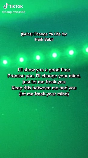 Song by Haiti Babii (Change Ya Life) #ChangeYaLife #HaitiBabii #Lyrics #Caption #Fyp
