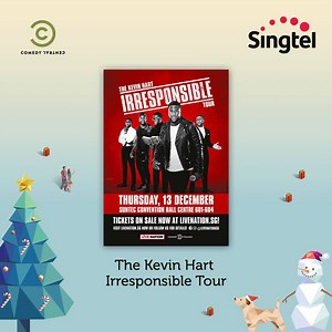 GREAT BIG COMEDY CHALLENGE - From now till 9 Dec, tell Santa in the comments what you’d do with 2018GB of data. Most creative entry wins a pair of CAT 1 tickets to the Kevin Hart Irresponsible Tour comedy show worth S$400, plus RHA MA650 wireless in-ear headphones! Brought to you by Comedy Central and RHA. #SingtelXmas2018GB | Singtel